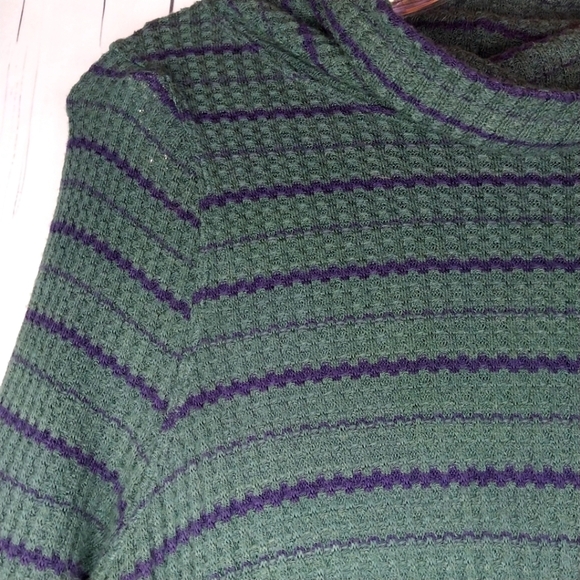 We The Free/ Free People Kristina Drippy Thermal Sweater With Raw Edges Size XS - Picture 12 of 13